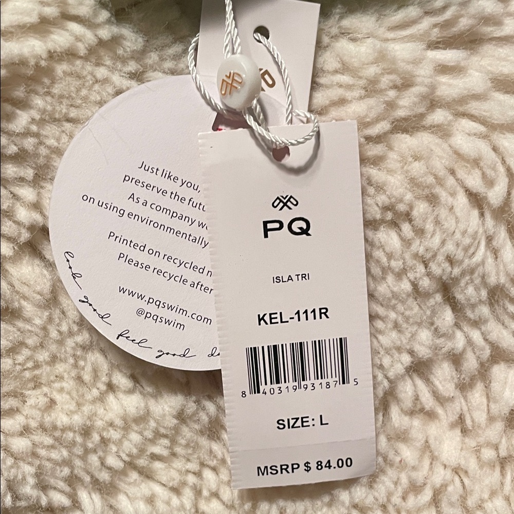 NWT PQ Swim Green Isla Bikini Top - Picture 4 of 6